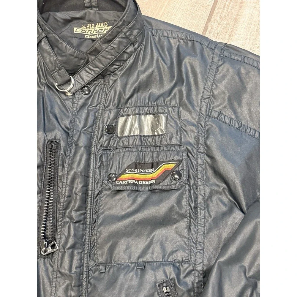 Authentic Vintage 1980s Style Auto Carrera Design Racing Jacket Adult Large - Picture 2 of 14